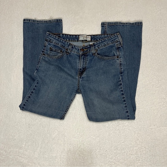 Levi Strauss Signature Womens Stretch Low-Rise Bootcut Blue Light/Medium 8 Short - Picture 3 of 12